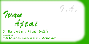 ivan ajtai business card